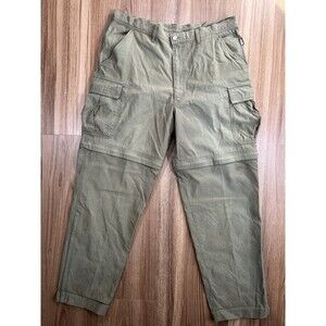 REI Convertible Cargo Pants to Shorts Men 38 Nylon Cotton Hiking Activewear
